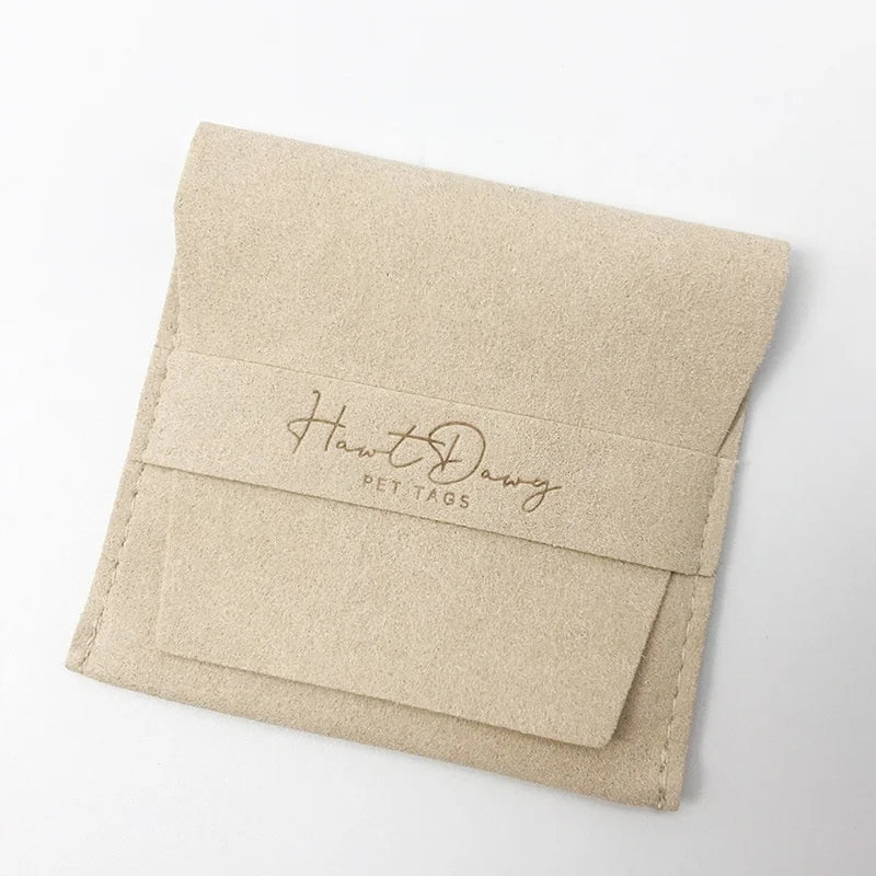 Wholesale Custom Logo Microfiber Envelope Jewelry Pouch Luxury Scratch Resistant Rectangle Custom Size Storage Custom Closure