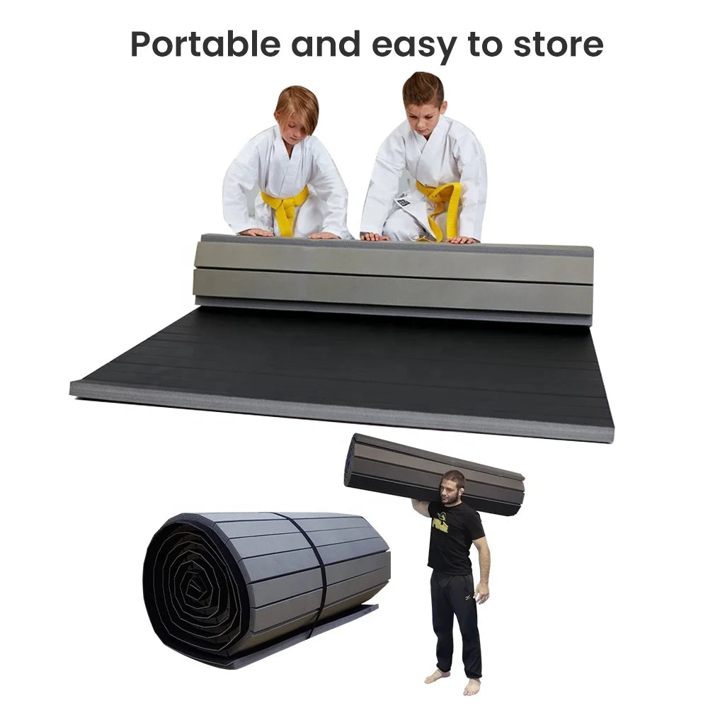 LinyiQueen Judo Folding Wrestling  Puzzle Foam Rollout Rolled up Wushu Mma Bjj Floor Tatami Mats
