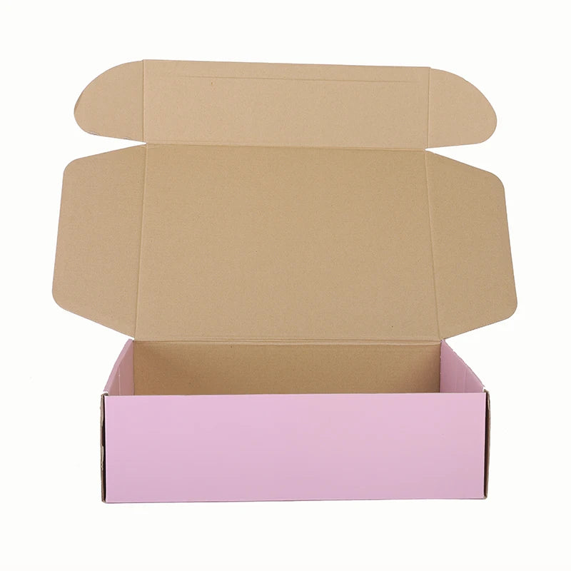 Boutique Pink Airplane Gift Box Corrugated Board with Logo Printing Special Christmas Express Delivery Fur