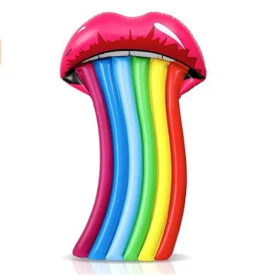 Waterhan Customized Inflatable PVC Exercise Ball Rainbow Multi-color 20kg Capacity 105.5cm All Seasons for Outdoor Swimming Use
