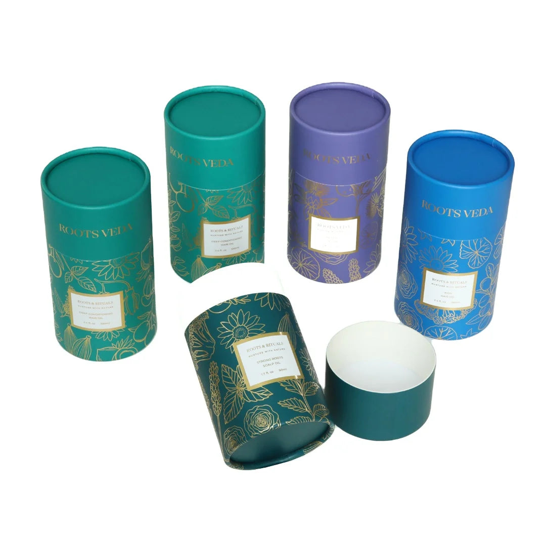 Paper Tube Custom Free Design Cosmetics Eco-Friendly Kraft Paper Printing Candle Cylinders