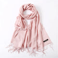 Solid Plain Color Muslim Hijab Pashmina Viscose Shawls Scarf