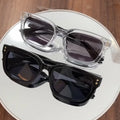 Fashion Sun Glasses Uv400 Women CP Acetate Grey Green square Frame Sunglasses for Men Uv400 Accessories Male Unisex