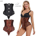Size Xs-xxxxxxl 4 Row of Metal Clasp Cupless Bustier Tummy Control Shapers 12 Robs Waist Training Corset Steampunk Women Outfits
