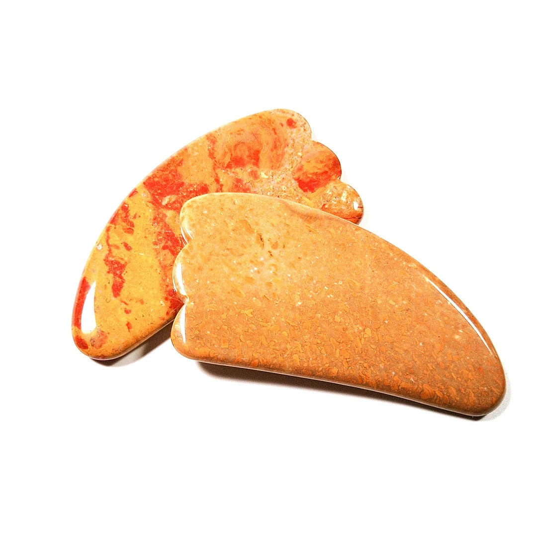 Huiying Factory Hot Sale Mookaite jasper Claw Shape Face Gua Sha Board Stone Instrument