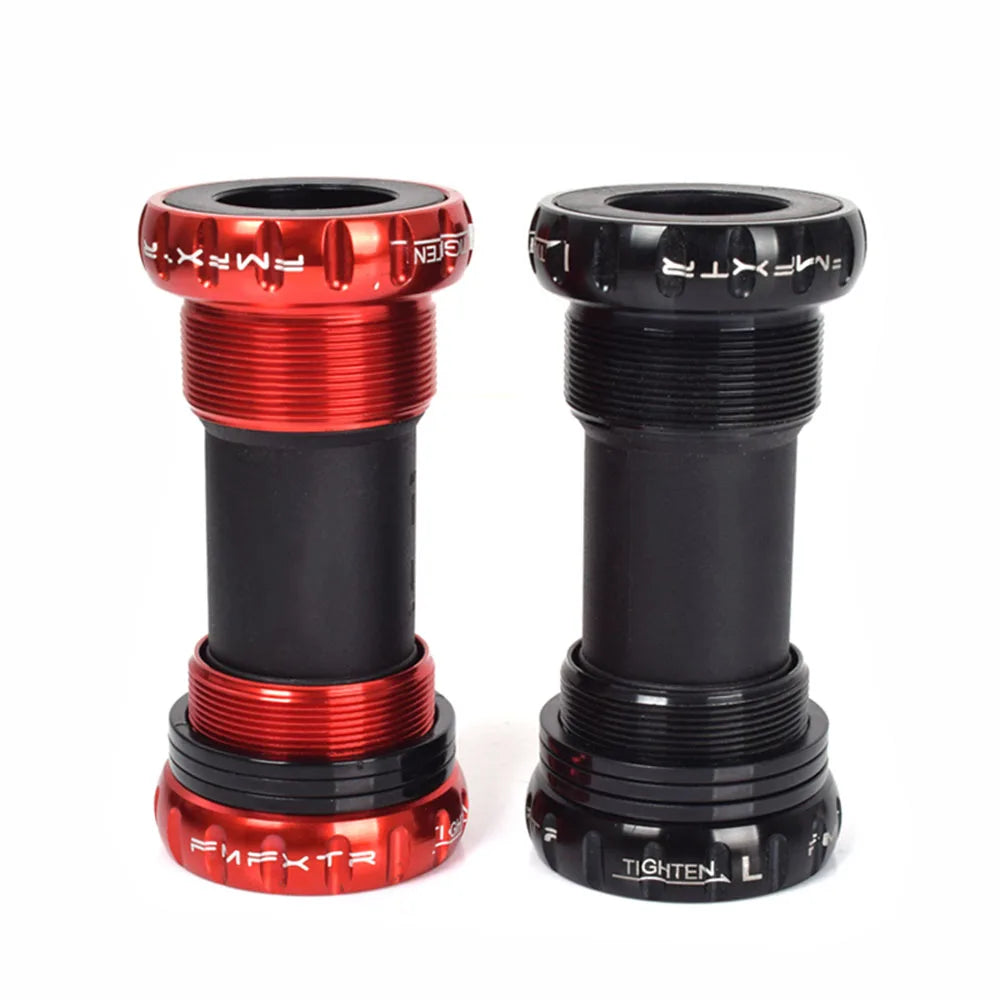 FMFXTR Mountain Bike Bottom Bracket Axle BB91 Threaded Type 68-73mm Aluminum Sealed Bearing Hollow Integrated Bicycle Axle