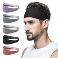 Running Headband Soft Sweat Wicking Stretchy Sweatband Sports Headband for Running Cycling Basketball Yoga Fitness Workout