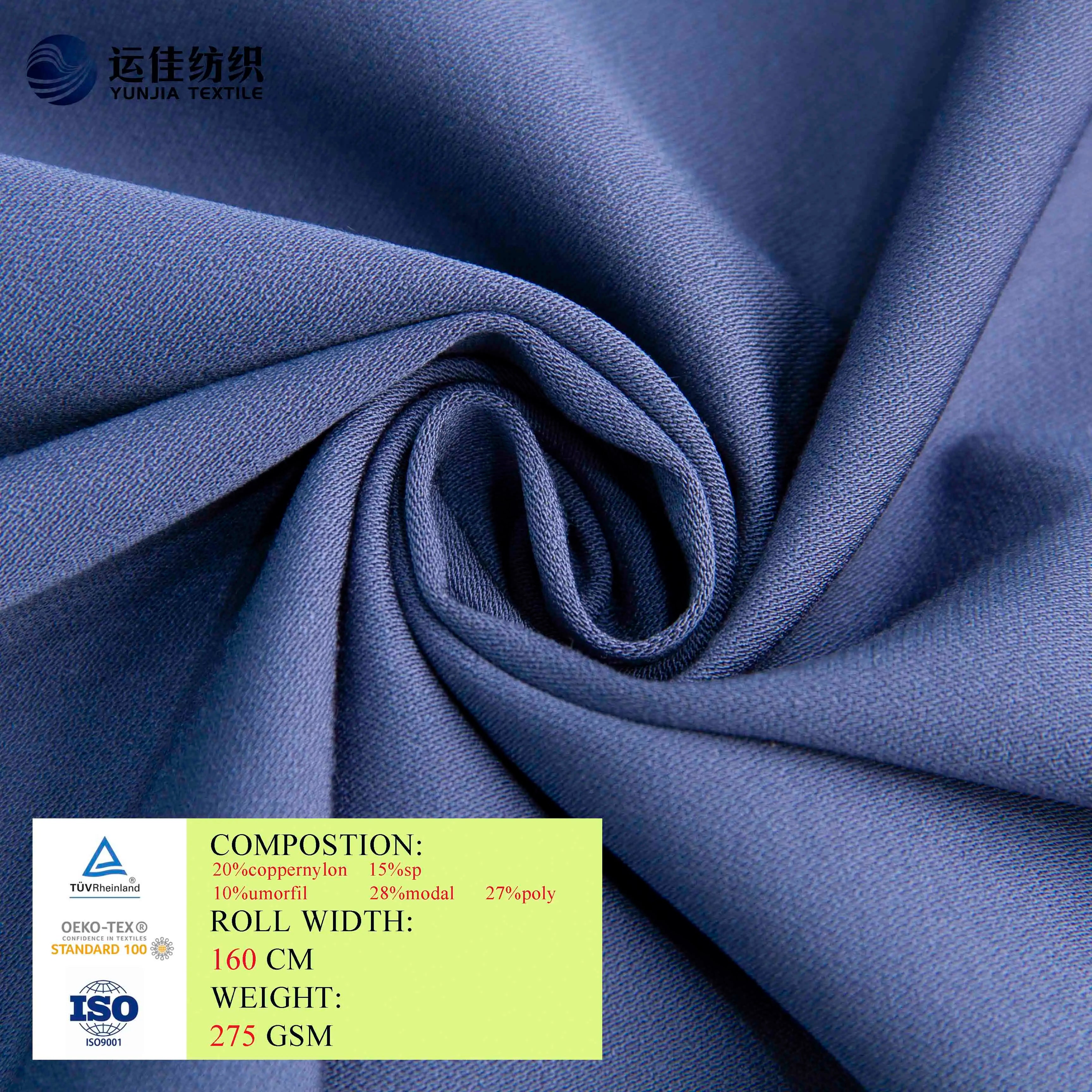 Silver Fiber Warp Knitted Fabric - High-Stretch Conductive Shielding for EMS Suits
