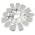 Custom Logo Stainless Steel in Various Shapes for Promotion Gift Personalized Design Metal Keychains Blank