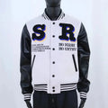 Low MOQ Plus Size Men's College Jackets Custom Logo Blank Varsity Jacket Shearing Custom Plain Letterman Varsity Jacket
