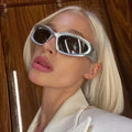 20896 New Punk Y2K Sunglasses Women Unique Sports Sun Glasses Men UV400 Shades Mirror Silver Colorful Fashion Eyewear