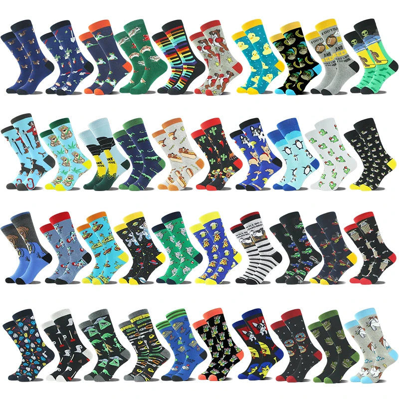 Whale Men Fashion High Quality Thick Daily Cotton Male Designer Dress Custom Socks Men Logo Crew Knitted Socks