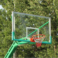 FIBA Custom Thickness 10mm 12mm Tempered Glass Basketball Board Fiber Glass Basketball Backboard for Basketball