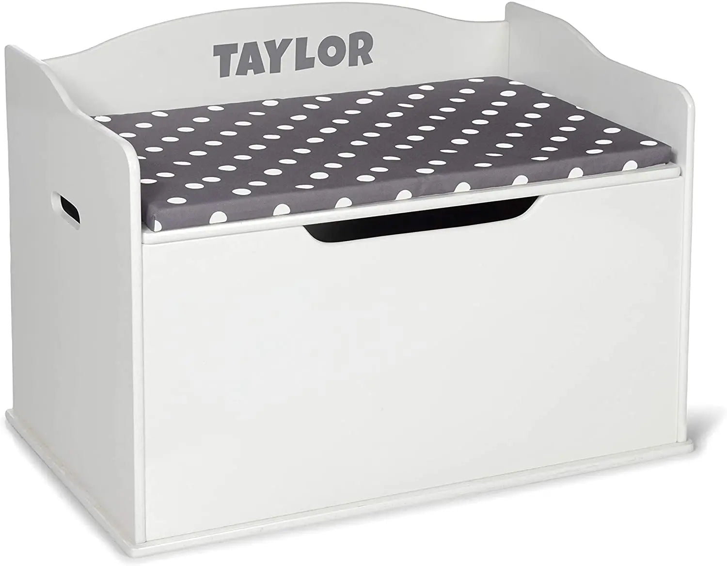 Detachable Wooden Toy and Storage Box Organizer with Seat Bench Rectangle Shape Lacquer Technics