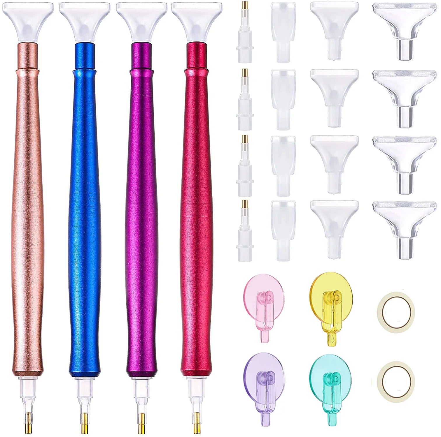 5D Diamond Painting Tool Alloy Plastic Color Double-Hend Point Drill Pen Diamond Painting Tool Pen Kit