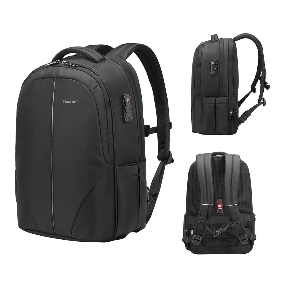 Lightweight Expandable Anti-Theft USB Charge Travel Backpack Skin-feeling ECO Nylon Ergonomics Scientific Storage Photography