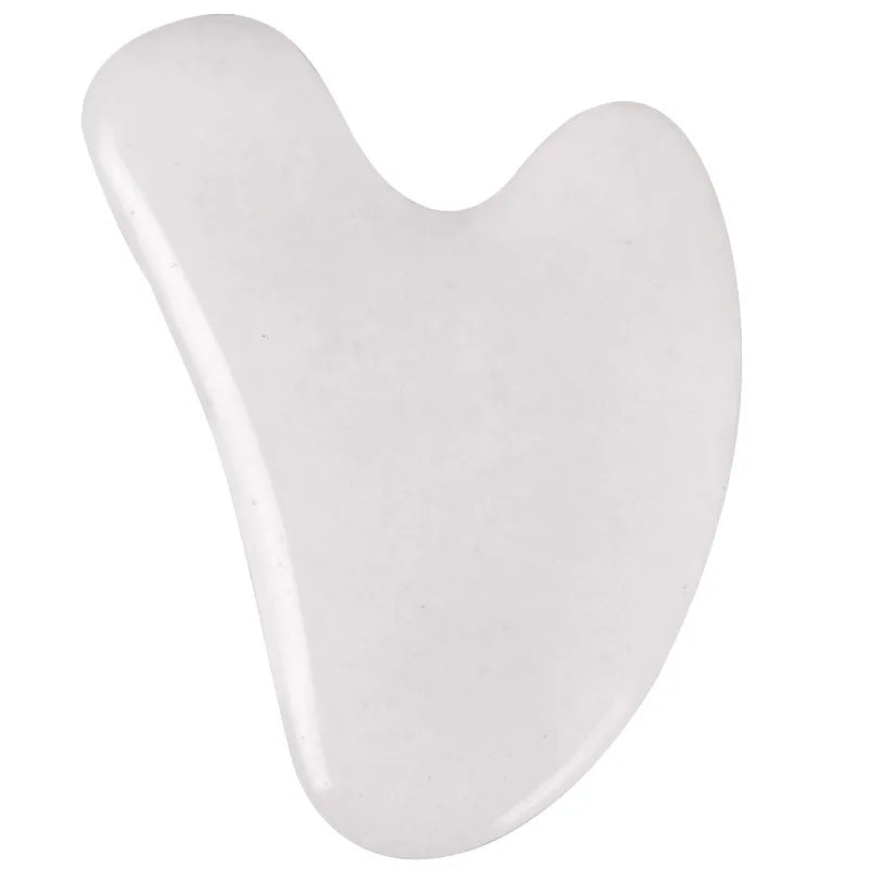 Diy Gua Sha Tool for Facenatural White Jade Gua Sha Stones Massage ToolNatural Jade Stone Scraper Tool SPA Therapy