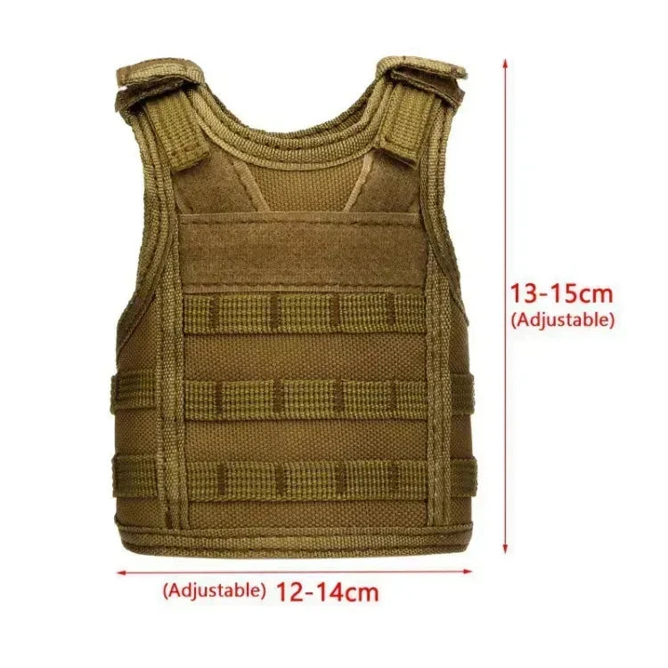 Mini Waterproof Insulated Tactical Beer Cooler Vest Jacket Holder for 12oz/16oz Bottles