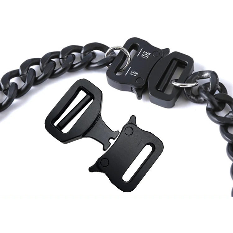 20MM Black Quick Release Collar Chain for Buckle Fashionable Handbag Accessories for Necklace Belt Buckles Product