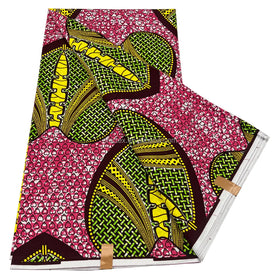 Wholesale Real Holland Wax 6 Yards Cotton Fabric African Printed Hollandais Dutch Ankara Batik for Sewing DIY Dress