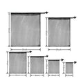 Beach Swimming Sports Water Mesh Pouch Bag 9x12 Organza Drawstring Mesh Bags
