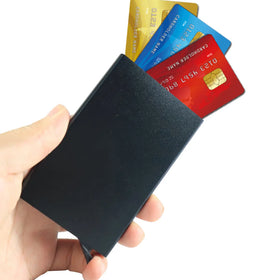 Hot Selling Pop up Automatically Metal Aluminum Alloy Cards Holder Box with Rfid Protected for Menwomen Card case Wallet Packet