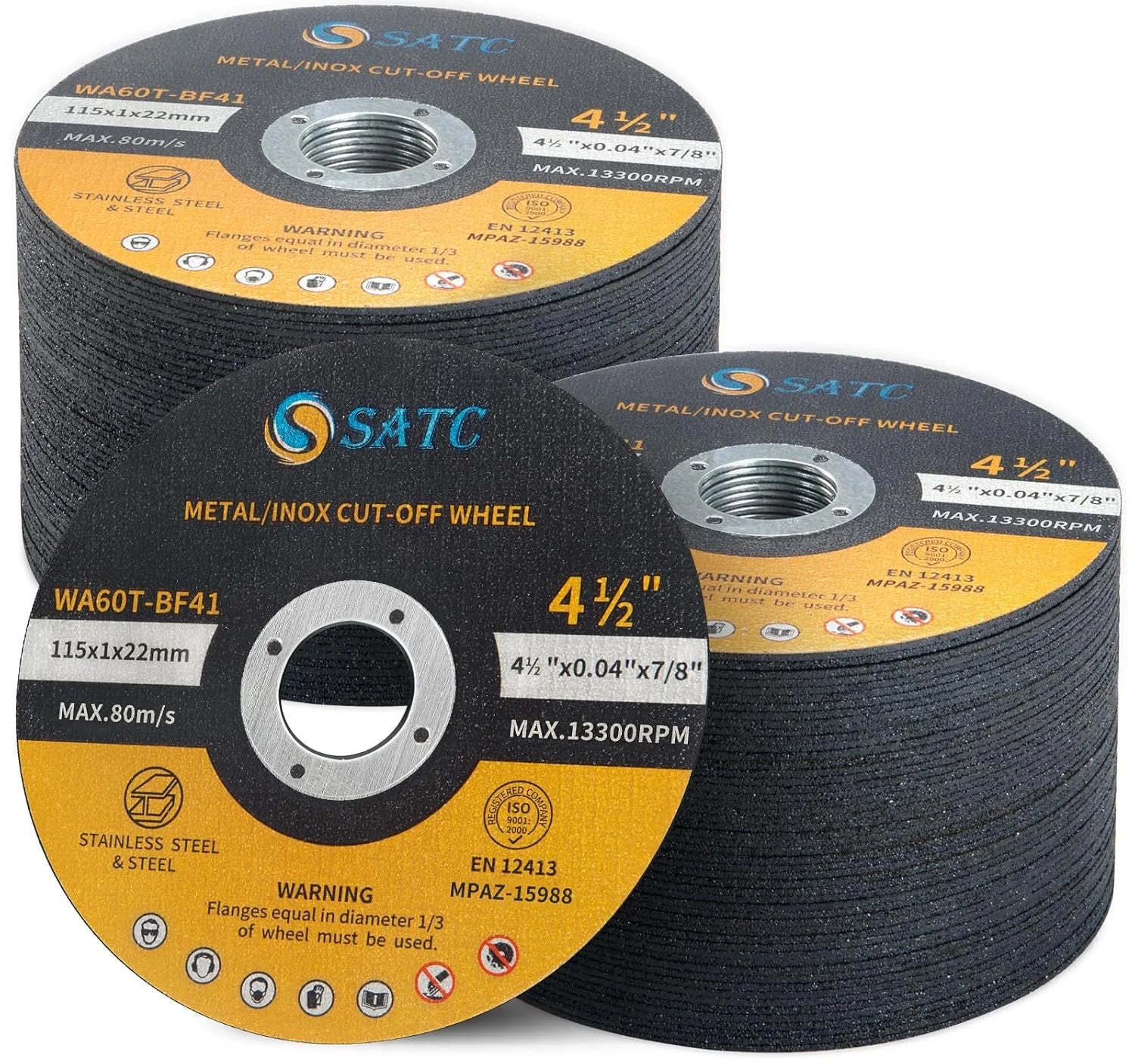 In Stock 115mm Cutting Discs 500 PCS Ultra Thin 1mm Metal Cutting Disc for Steel Iron Aluminum Ferrous Metals Angle Grinder