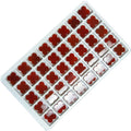 Natural Red Carnelian Four Leaf Clover Flower Gemstones for Necklace Jewelry