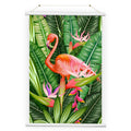 Merry Christmas Fabric Poster Hanging Banner Wall Scroll Poster for Decoration