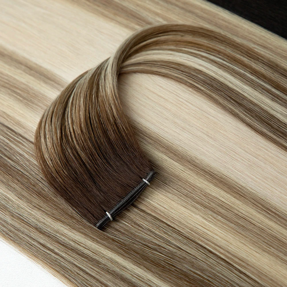LeShine Supper Double Drawn Straight Hair Genius Weft Human Hair Extensions Raw Hair