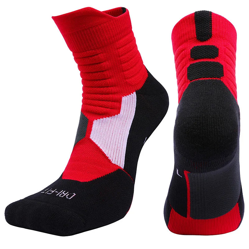 High Quality Combed Cotton Socks Unisex White Running Sports Socks  Wool Breathable Sports Basketball Socks