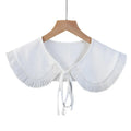 Women's Polyester Multifunctional Clothing Accessory Water Soluble Embroidered Detachable Lace Shawl False Forge Collar for