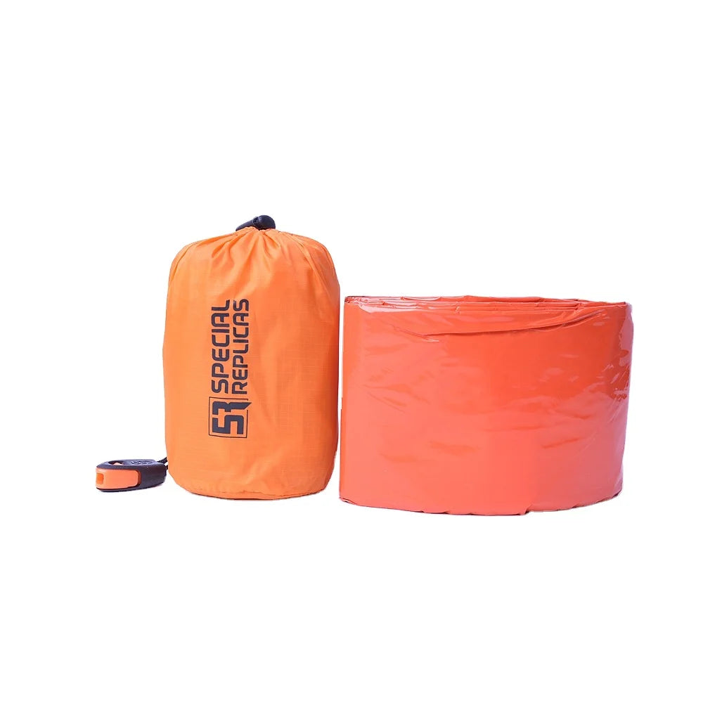 2-Person Unisex Emergency Sleeping Bag Aluminum Film PE Ultra Lightweight Waterproof Thermal Bivy Sack Cover XL Shelter Survival