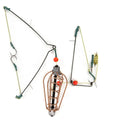 YOUME Fishing Lure Cage 15G-30G Spring Feeder Tackle Carp Fishing Accessory with Swivel for Thrower Bait and Lure Basket