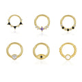 925 Sterling Silver 18K PVD Gold Plated Black Triangle Zirconia Piercing Earrings Gift for Woman