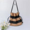 2026 Lady Fashion High Quality Autumn/Spring/Summer Straw Tote Bag Single String Closure Large Capacity Portable Shoulder