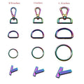 Vintage Luxury Metal D Ring Buckle Carabiner Hook Paracord Bag Backpack Strap Accessory Belt Loop Dog Collar Leads Clasp