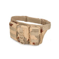 8L Triple Vintage Unisex Outdoor Tactical Camouflage Waist Pack CS Training Waterproof Nylon Travel Mountain Riding Bag