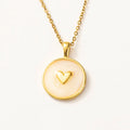Romantic White Enamel Heart Pendant for Necklace Women Fashion Gold Love Heart Charm Necklace DIY Jewelry Accessories