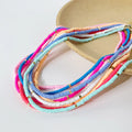 Jiingcan Crystal Women Boho Polymer Clay Beads Choker Necklace  Colorful Fashion Jewelry Beach  Beaded Necklace