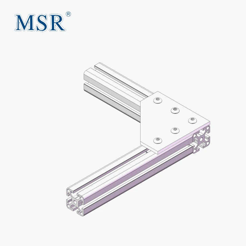 ROHS 5 Hole 90 Degree Joining Plate   Aluminum Plate   Connecting Bracket Corner Fitting for 20/30/40/45 Series #6062