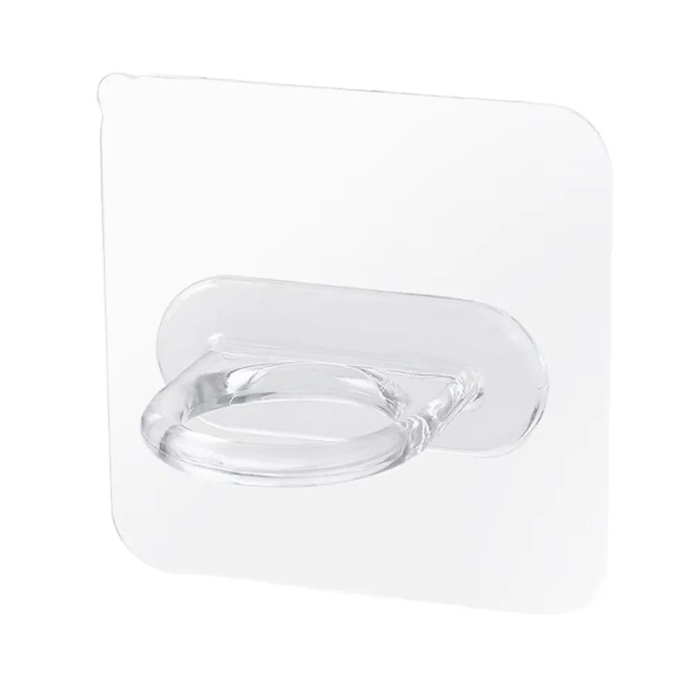 Circular Hook Multifunctional Adhesive Hook Hole Free Curtain Rod Bracket Kitchen Bathroom Storage Rack Adhesive Fixing Device