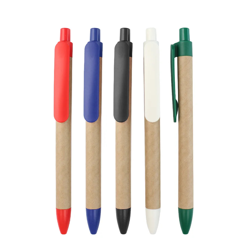 Cheap Popular Recycle Paper Eco Ball Pen Eco Friendly With Custom Printed Logo