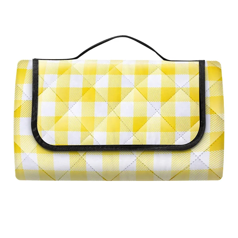 Wholesale Durable Acrylic Camping Mat with Handle Waterproof Folding Picnic Blanket Mat Oxford Material for Outdoor Picnics