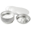 7 Inch Disposable Take Away Foil Aluminum Plate Food Container Pizza Pan Tray