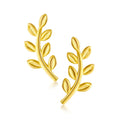 NEW Fashion Jewelry 925 Sterling Silver Elegant Earrings Eet Tree Leaf Shape Earrings Bohemian Earrings Trendy for Women