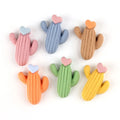 Resin Heart Cactus Flat Back Resin Charms Cabochon for Slime Filler Kid DIY Mobile Phone Hairclip Keychain Decoration Craft