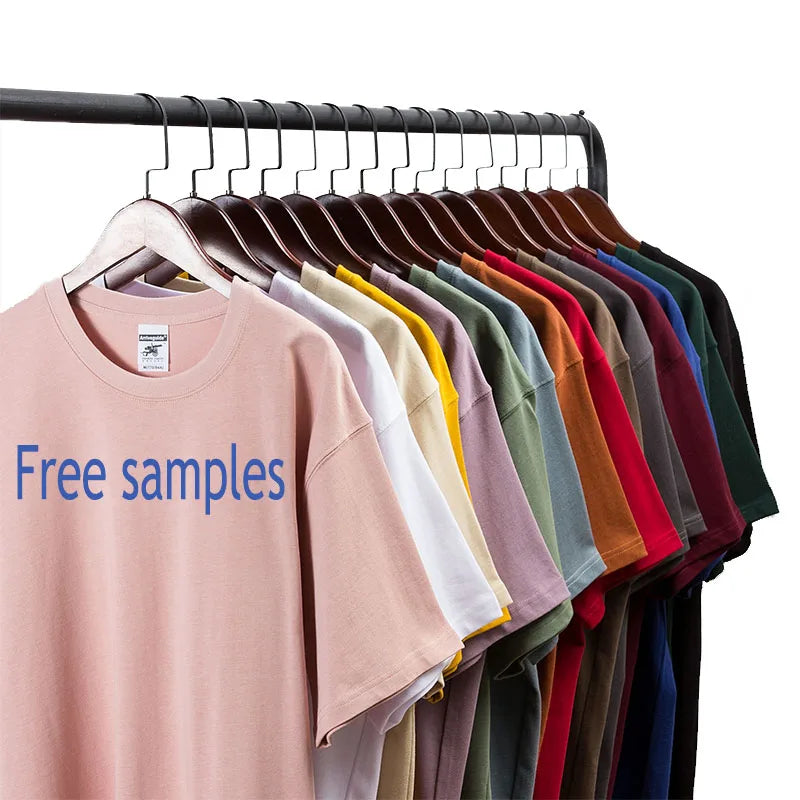 High Quality Custom Printing Men's Street Wear T-Shirt Heavyweight Cotton Oversized Drop Shoulder O-Neck