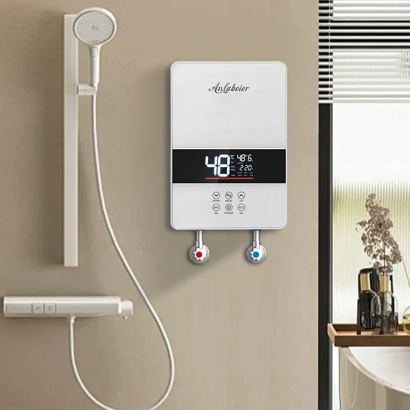 Constant Temperature Electric Water Heater with LED Digital Display Screen for Kitchens and Bathrooms