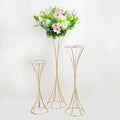 E-L282 Wedding Props Flower Road Lead Iron Flower Vase Stand Wedding Table Centerpieces Decoration Event Party Stage Decoration